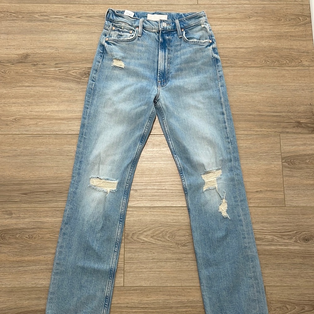 BNWOT MOTHER Jeans Sz 27 High Waisted Rider Skimp
